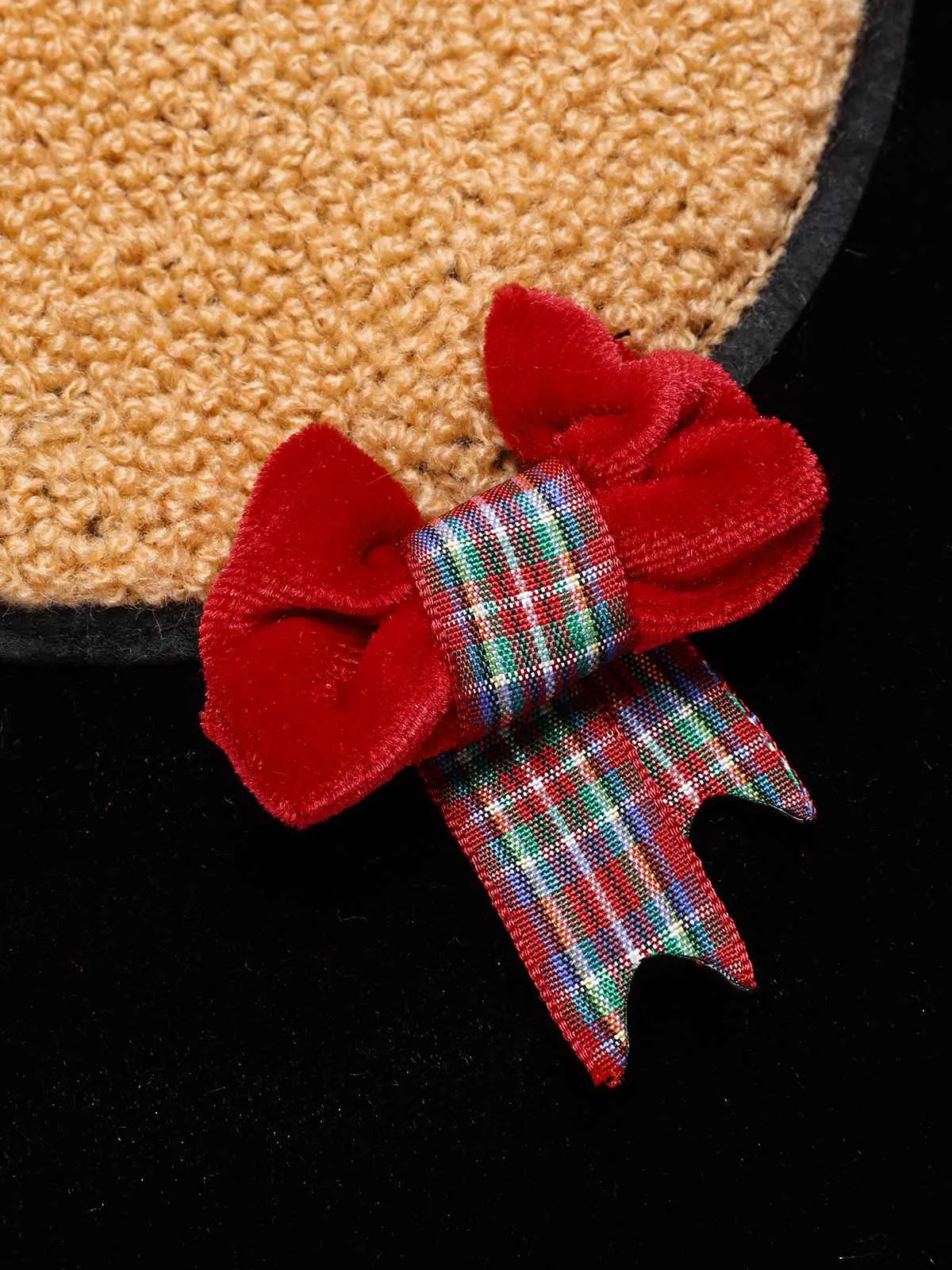 Black 1940s Christmas Elk Plush Velvet Jumpsuit sold by Retro Stage product image thumbnail 5