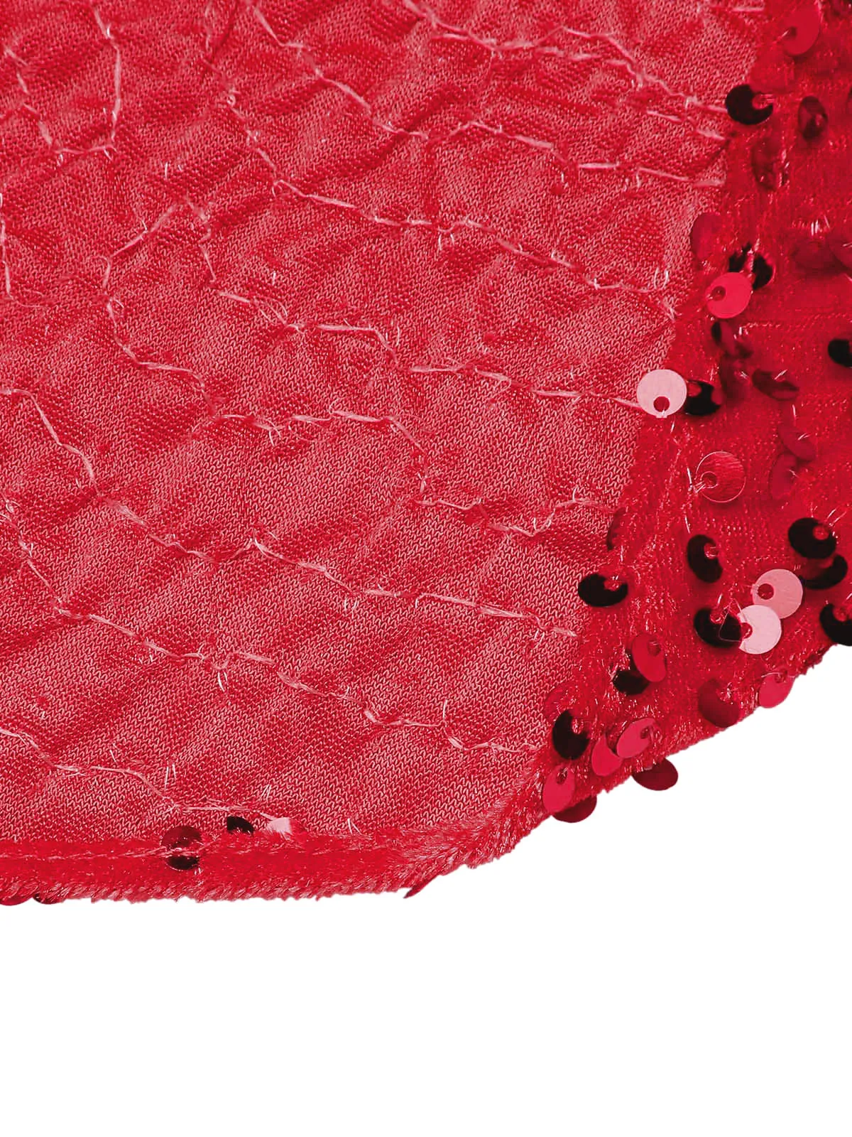 Red 1960s Candy Cane One-Shoulder Dress sold by Retro Stage product image thumbnail 5