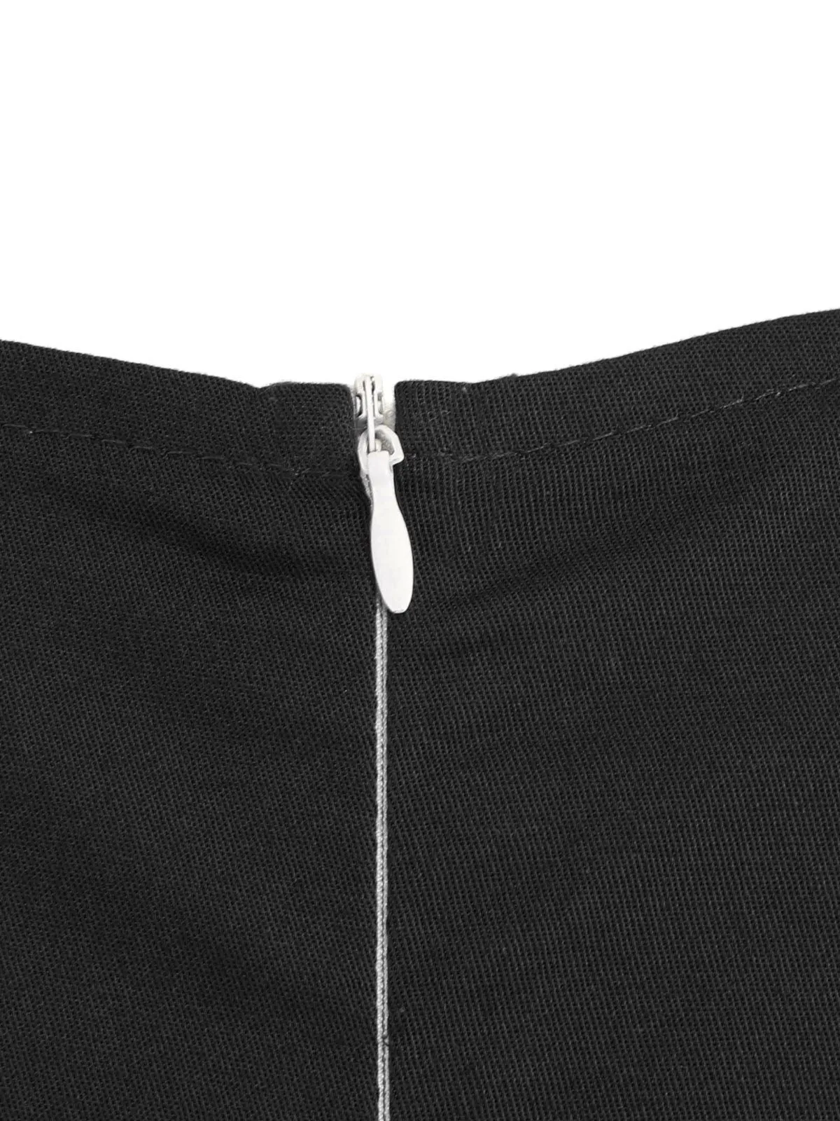 1950s Solid Sweetheart Fold Swing Dress sold by Retro Stage product image thumbnail 5