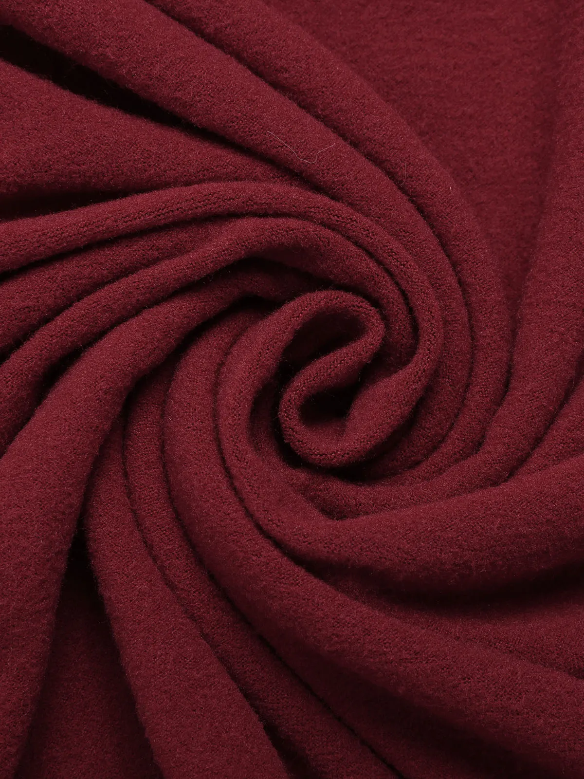 Deep Red 1960s Solid Tie Waist Dress sold by Retro Stage product image thumbnail 4