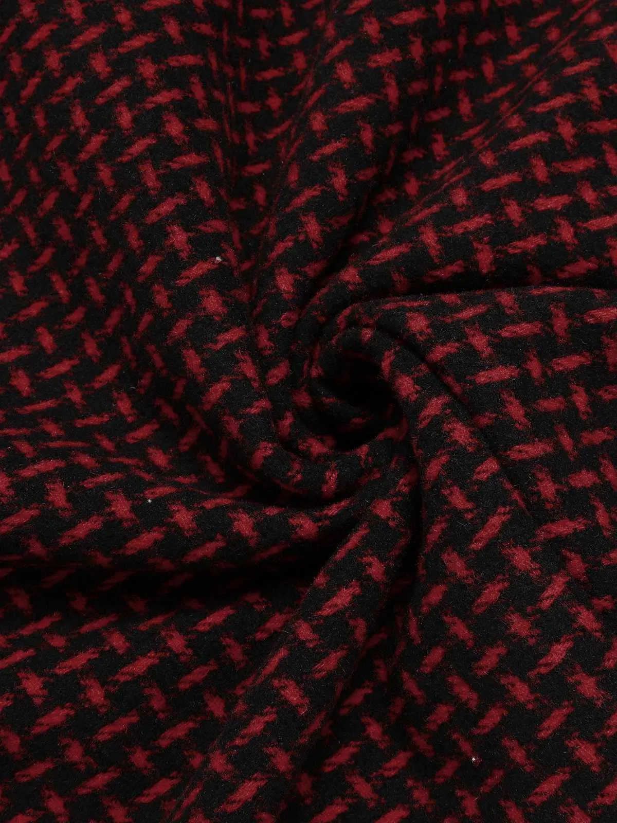 Wine Red 1940s A-Line Maxi Skirt sold by Retro Stage product image thumbnail 4