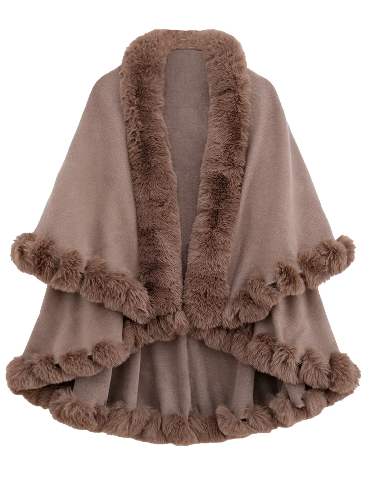 1950s Fur Collar Double Layer Cape Shawl sold by Retro Stage product image thumbnail 4