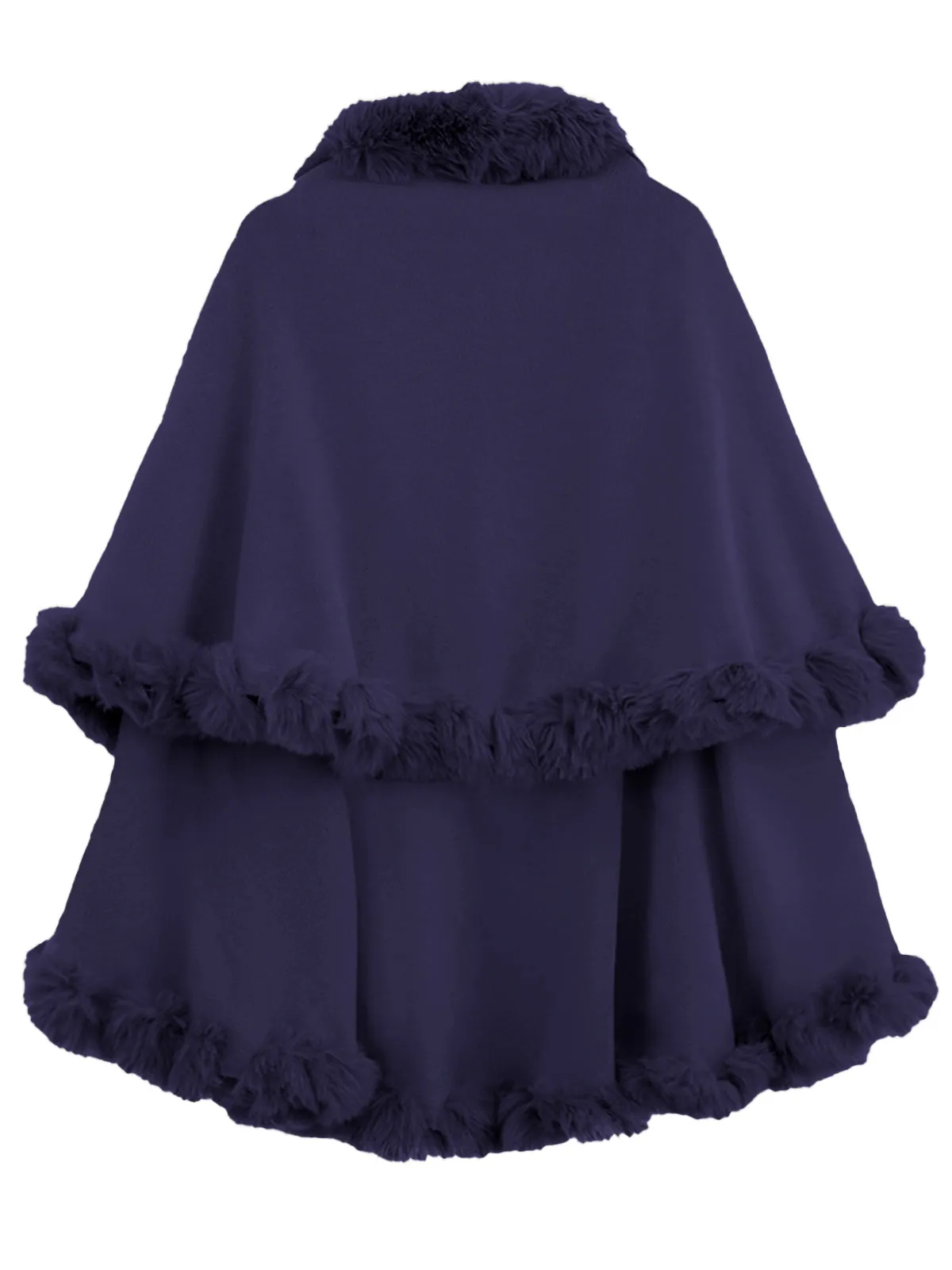 1950s Fur Collar Double Layer Cape Shawl sold by Retro Stage product image thumbnail 3