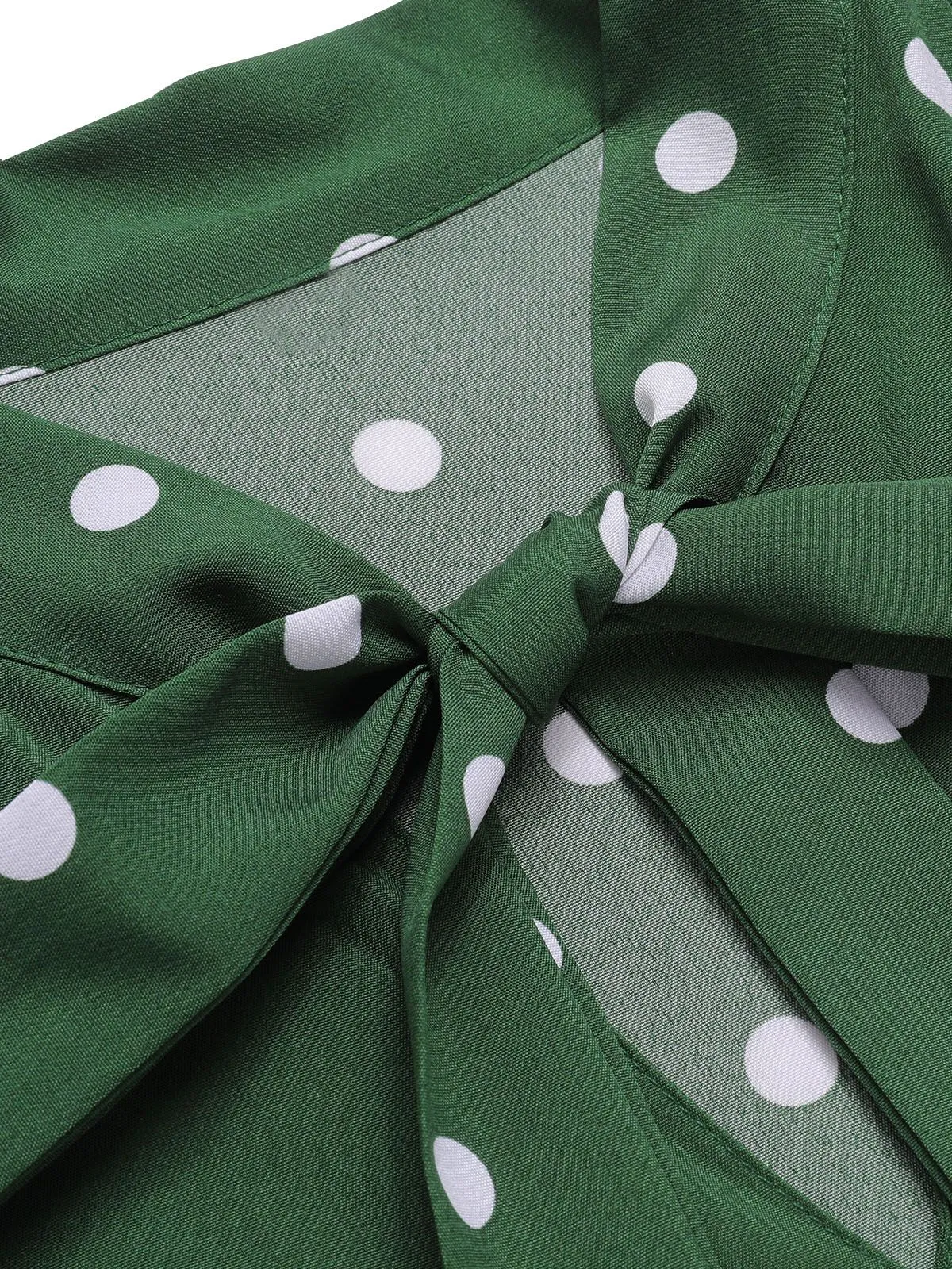 1940s Polka Dot Drawstring Pleated Dress sold by Retro Stage product image thumbnail 5