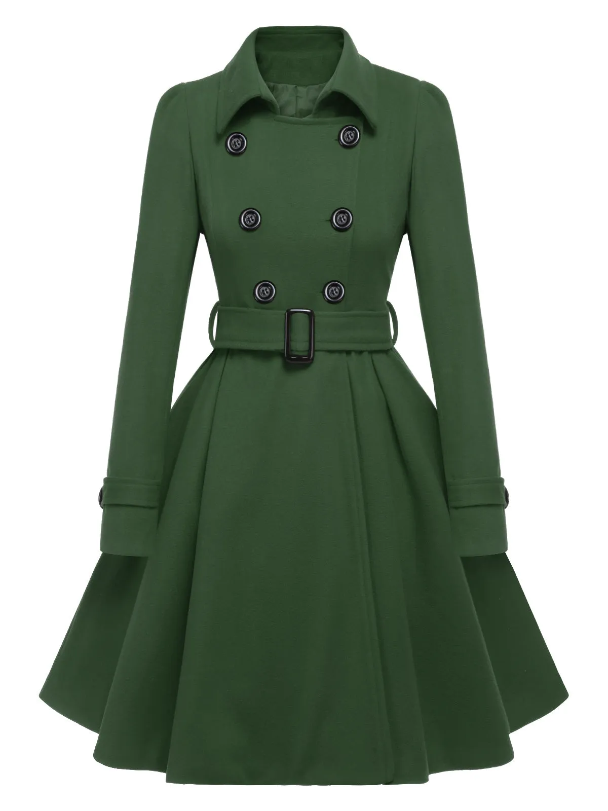 1950s Solid Color Lapel Slim Coat sold by Retro Stage