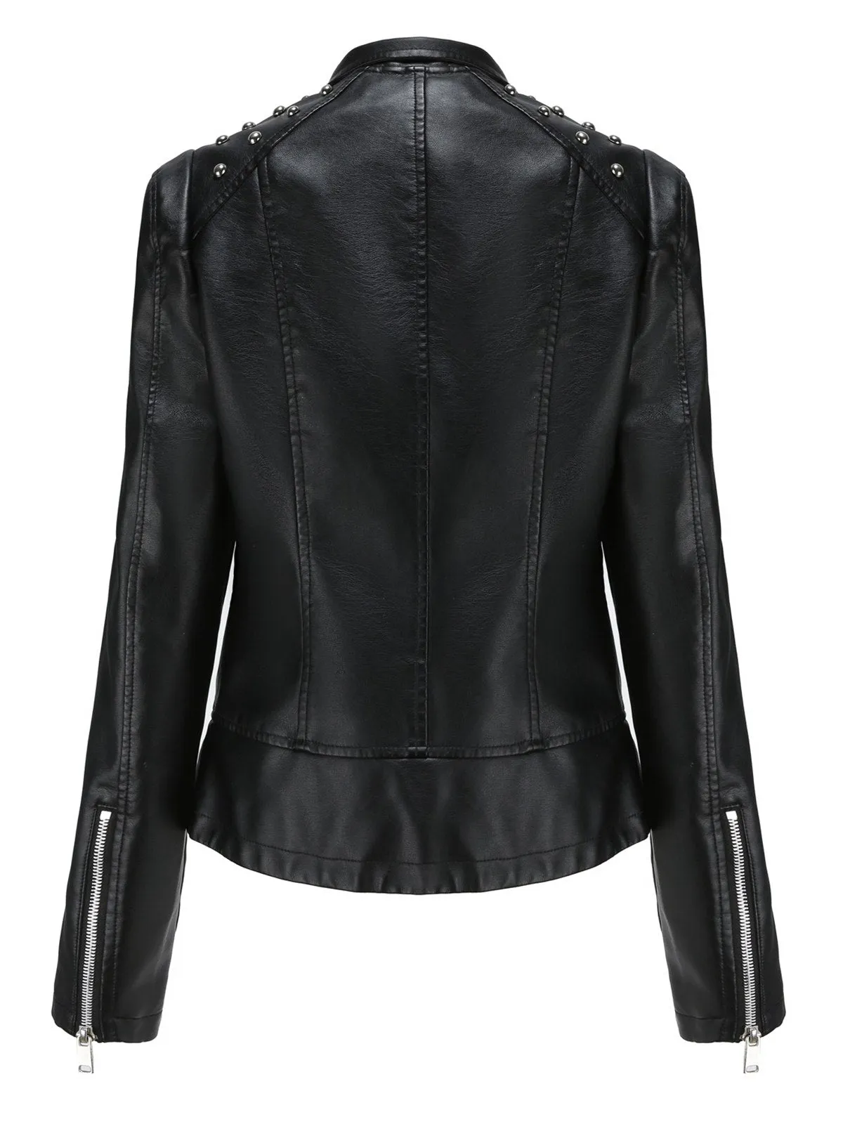 1980s Solid Lapel Leather Jacket sold by Retro Stage product image thumbnail 5