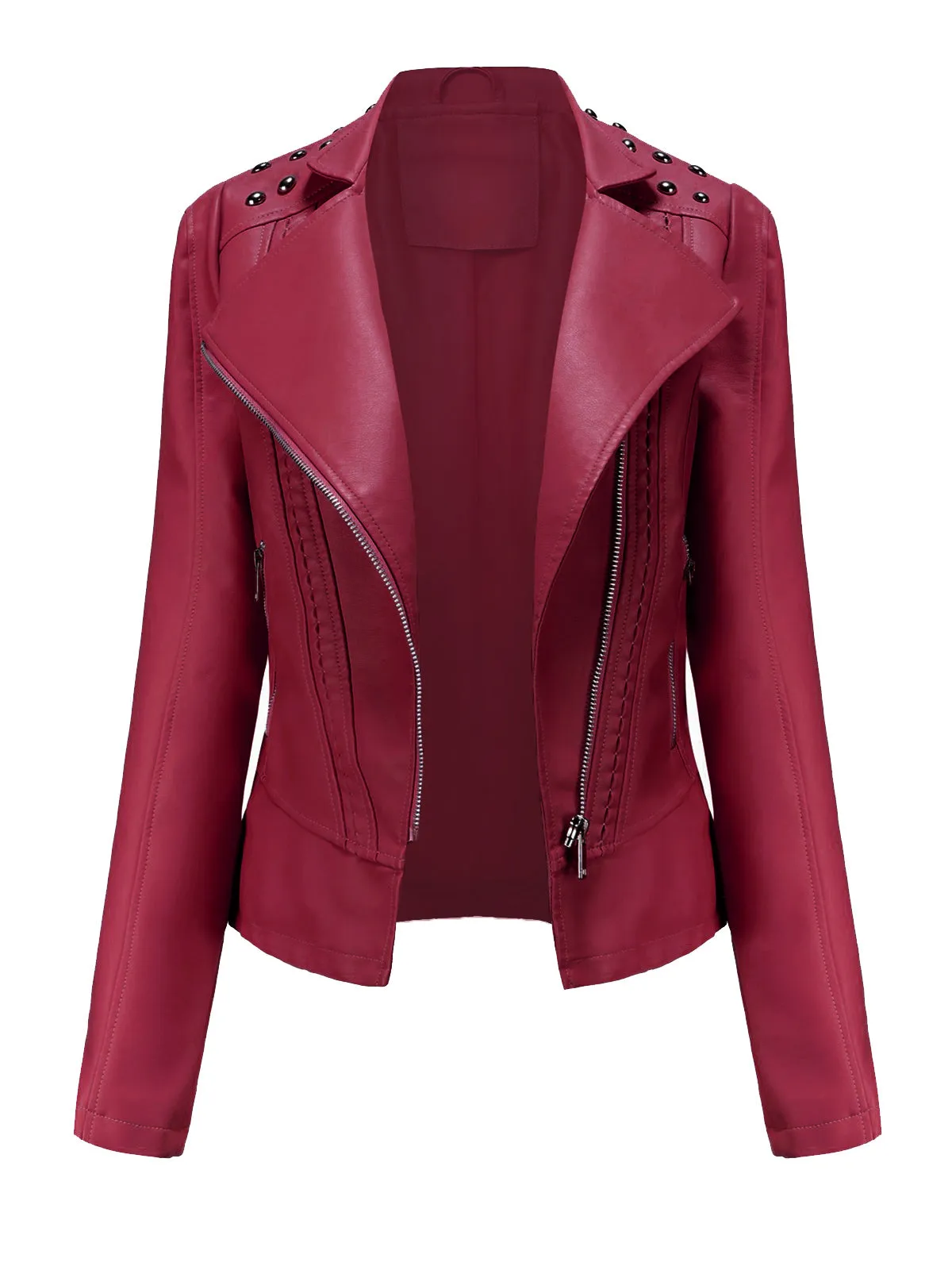 1980s Solid Lapel Leather Jacket sold by Retro Stage