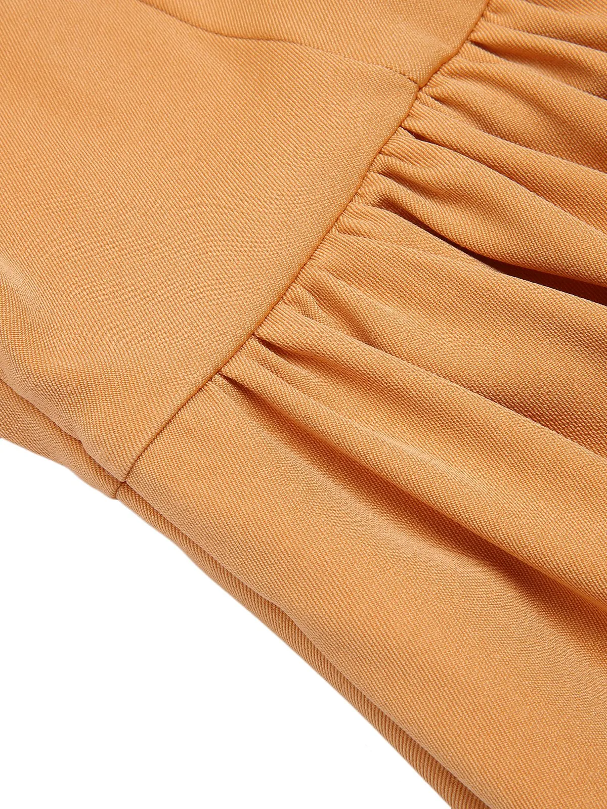 Apricot Yellow 1950s Bandeau Umbrella Dress sold by Retro Stage product image thumbnail 4