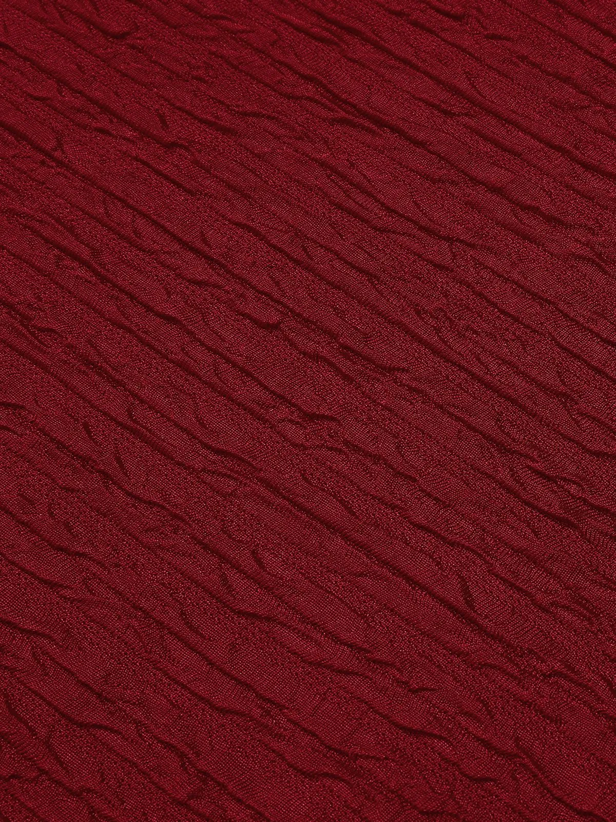 1940s V-Neck Wrap Waist A-Line Midi Dress sold by Retro Stage product image thumbnail 4