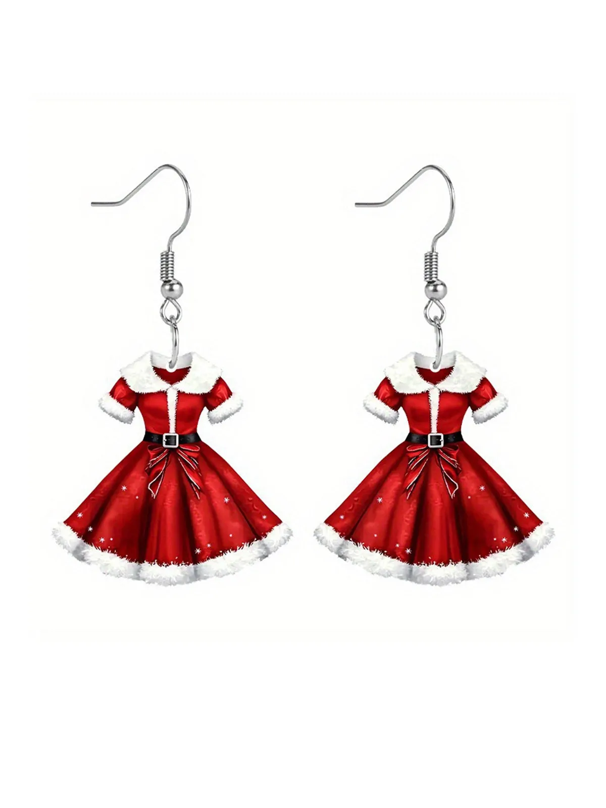 Acrylic Princess Dress Pendant Earrings sold by Retro Stage product image thumbnail 5