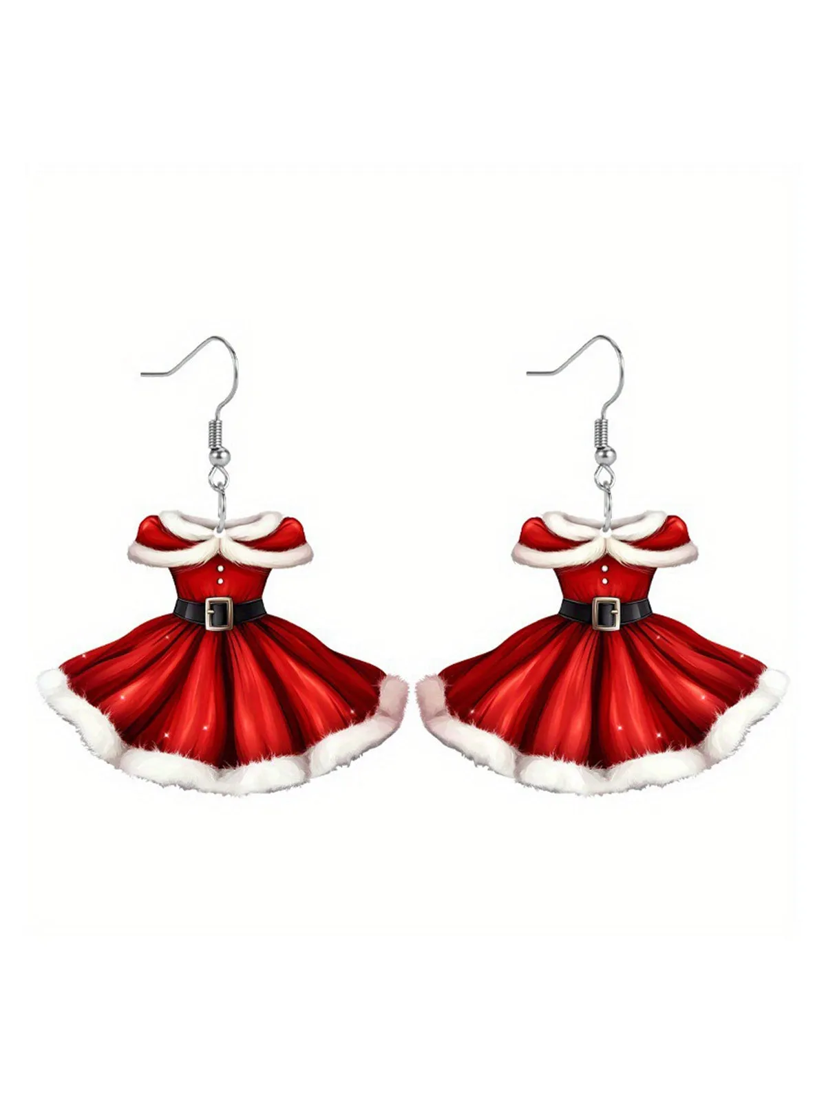 Acrylic Princess Dress Pendant Earrings sold by Retro Stage product image thumbnail 4
