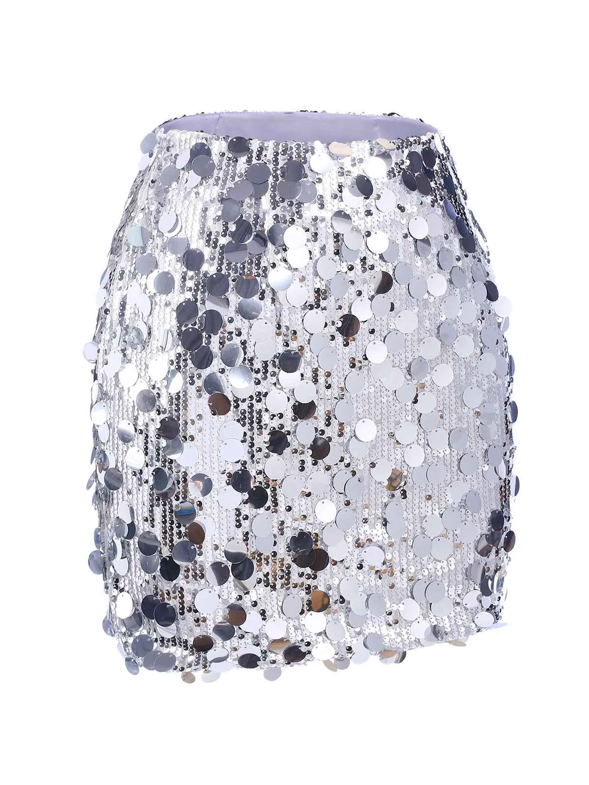 1980s Party Sequined Mini Pencil Skirt sold by Retro Stage product image thumbnail 2