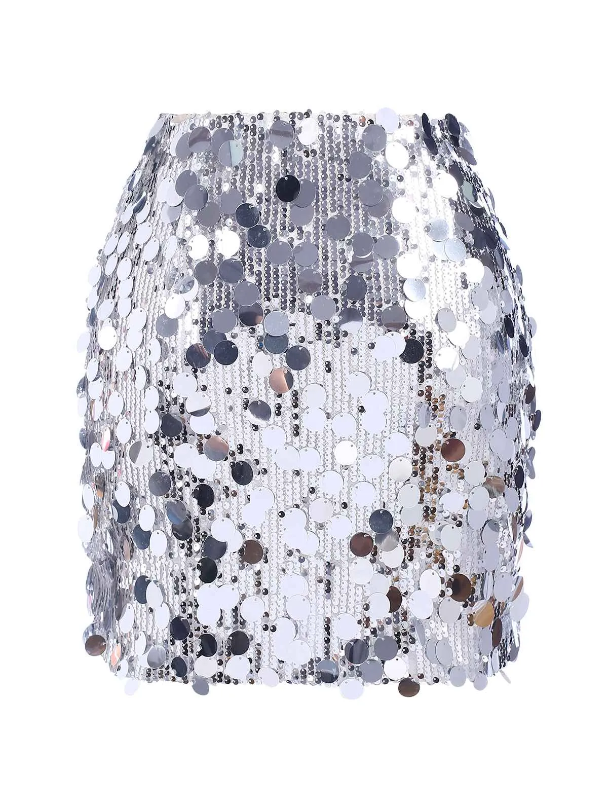 1980s Party Sequined Mini Pencil Skirt sold by Retro Stage product image thumbnail 3