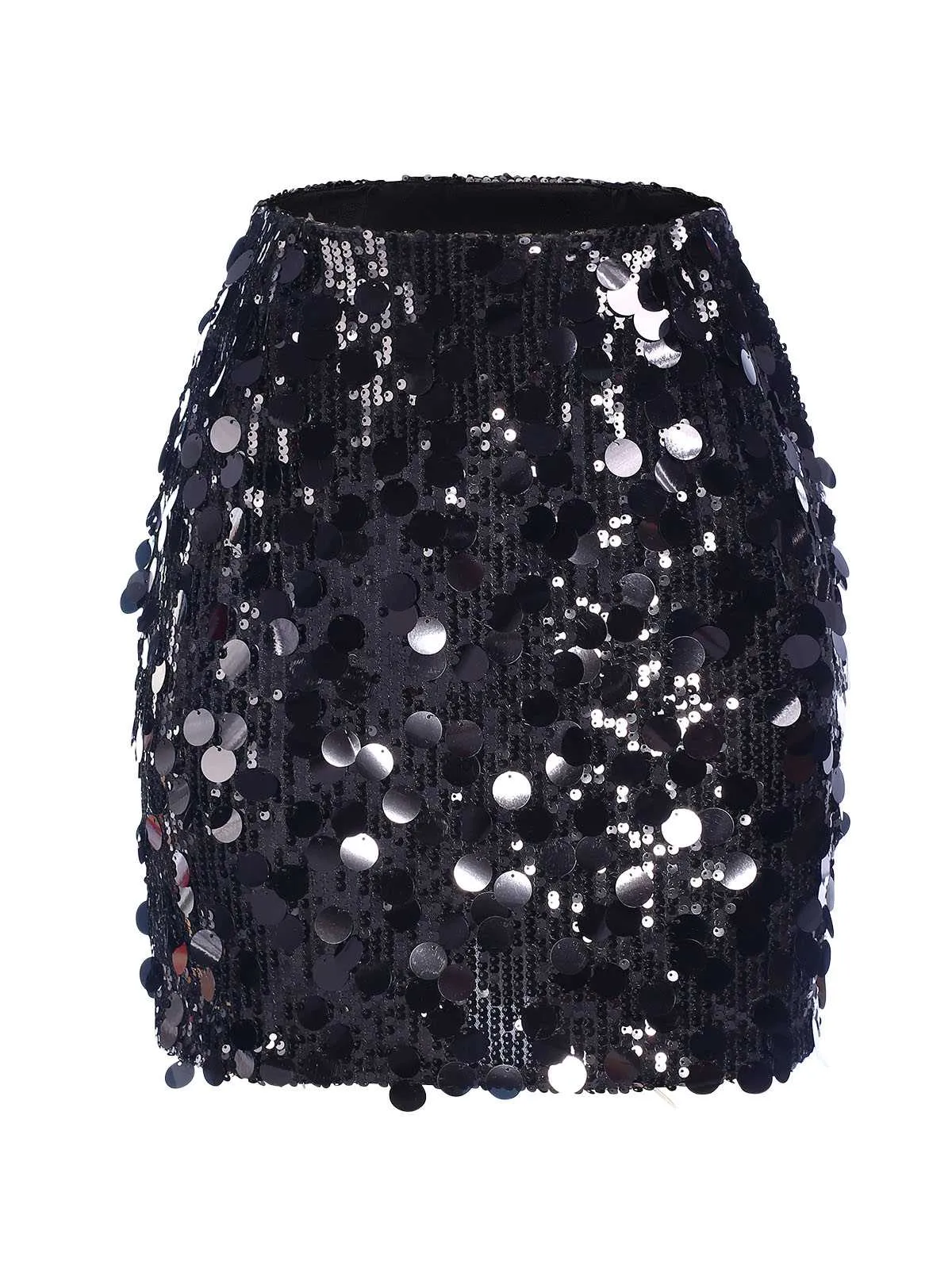 1980s Party Sequined Mini Pencil Skirt sold by Retro Stage product image thumbnail 5