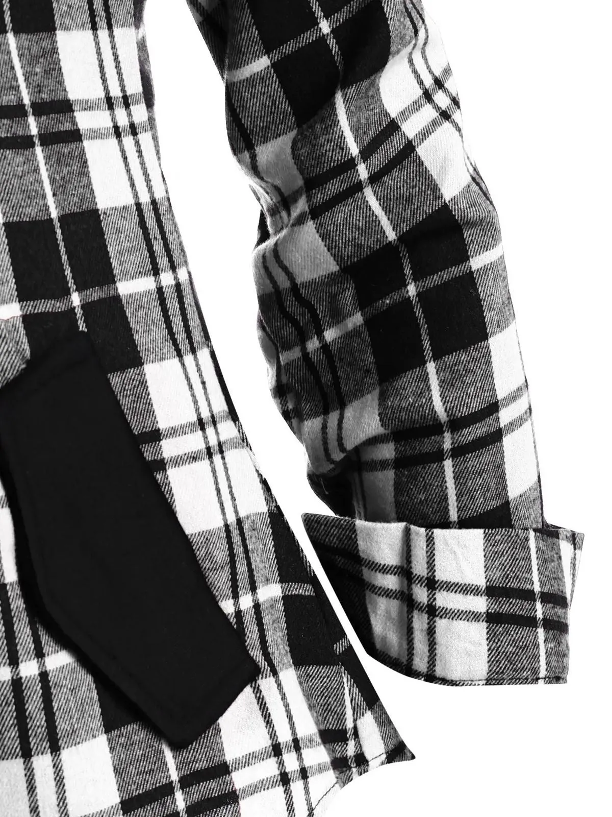 1950s Plaid Pocket Hooded Zipper Tops sold by Retro Stage product image thumbnail 4