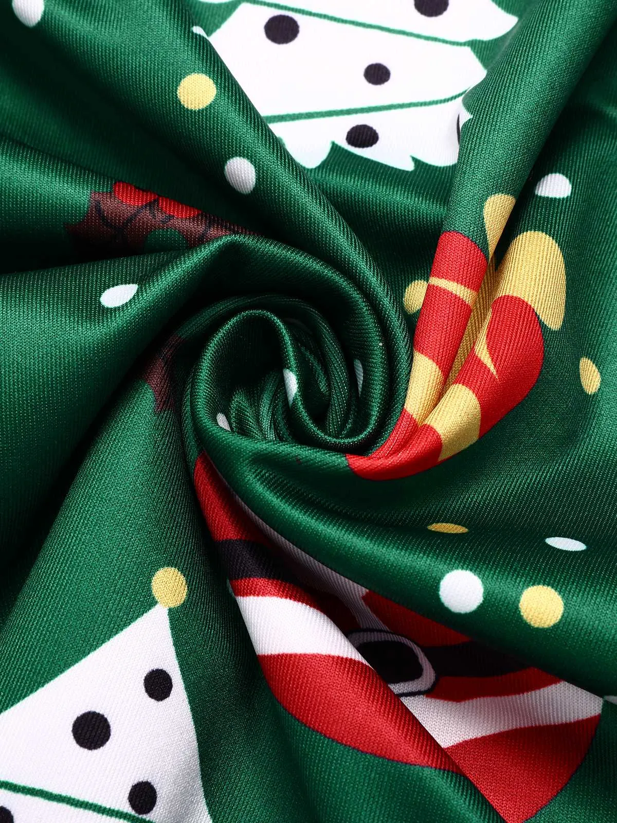 Black 1950s Christmas Stand Collar Velvet Dress sold by Retro Stage product image thumbnail 4