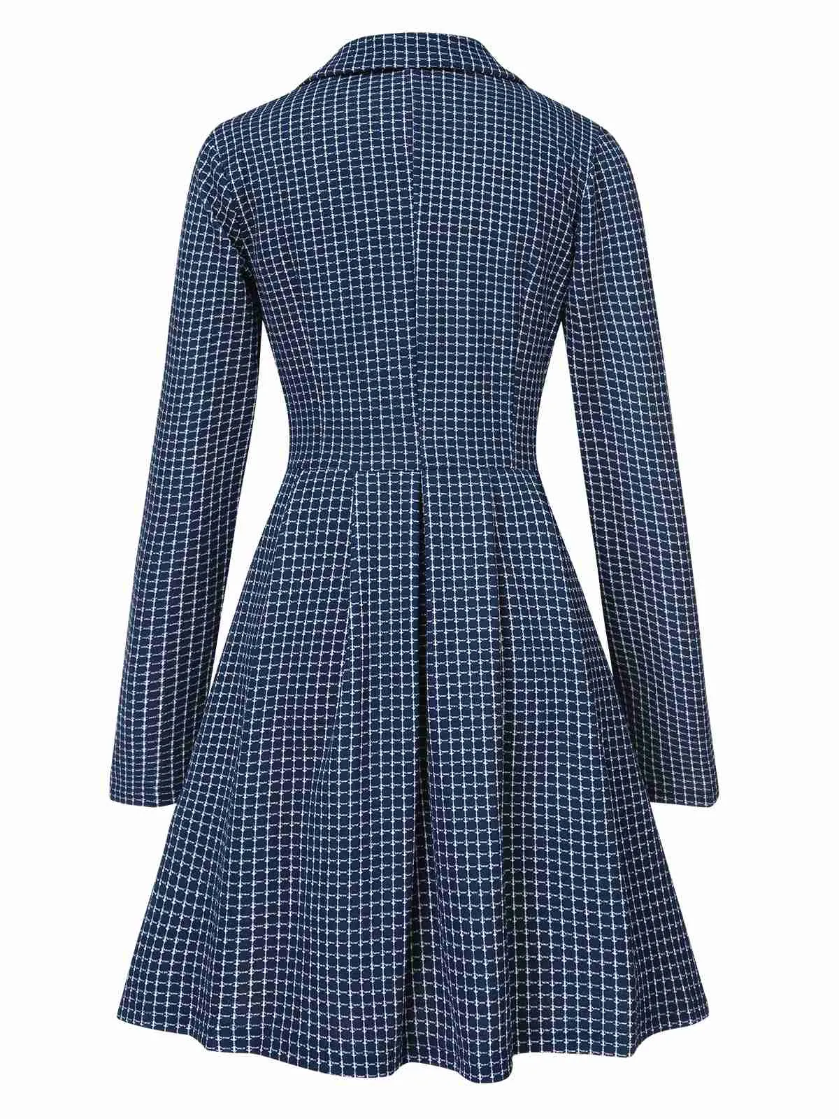 1950s Plaid Notch Lapel Double Breasted Coat sold by Retro Stage product image thumbnail 2