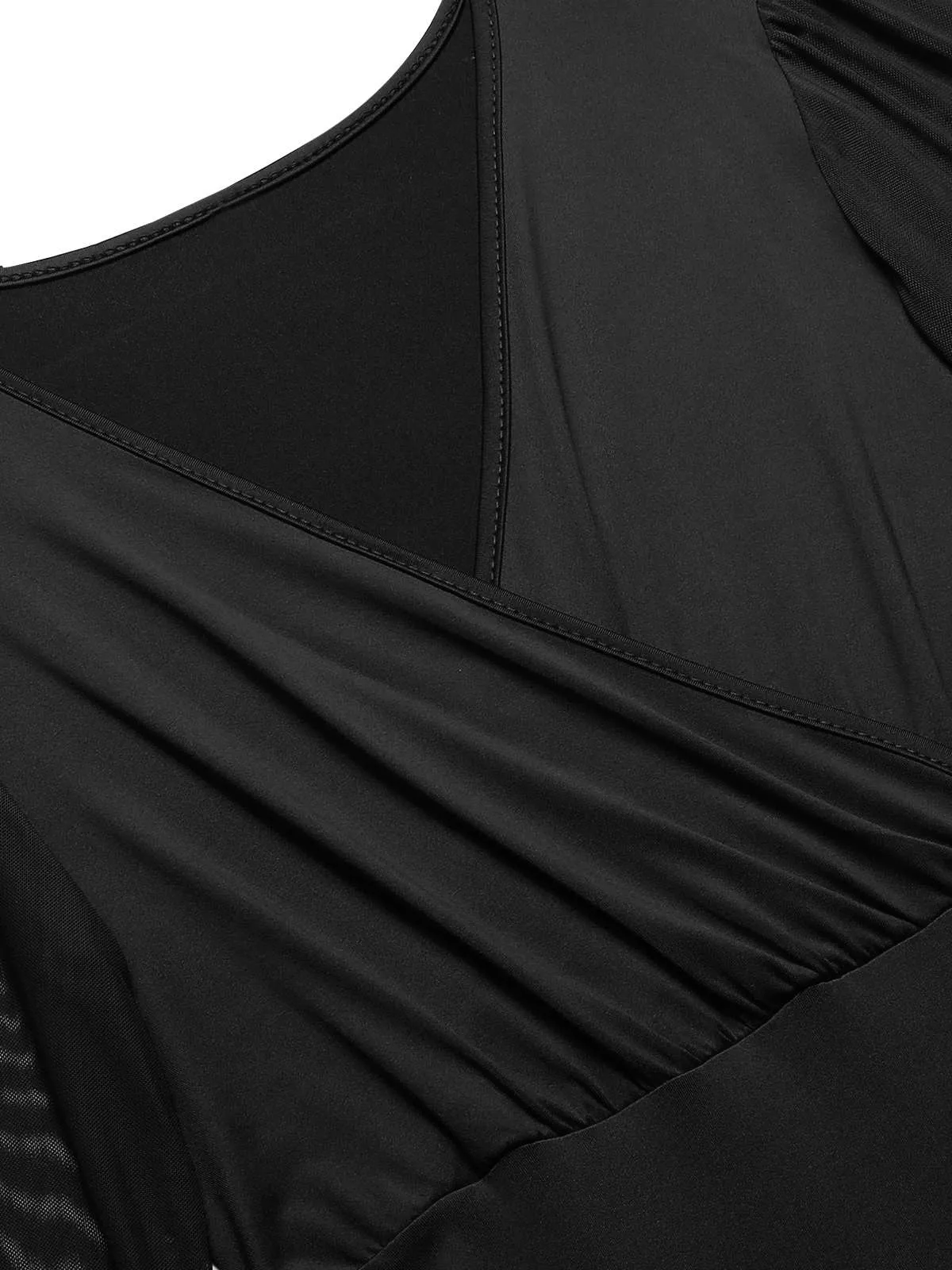 1930s Solid V-Neck Beading Mesh Jumpsuit sold by Retro Stage product image thumbnail 4