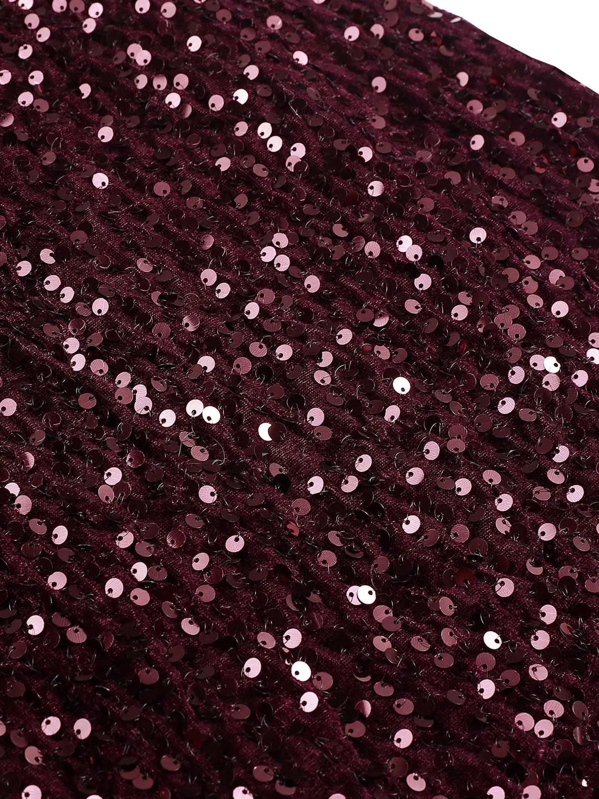 1930s Velvet Sequined Mermaid Skirt sold by Retro Stage product image thumbnail 5