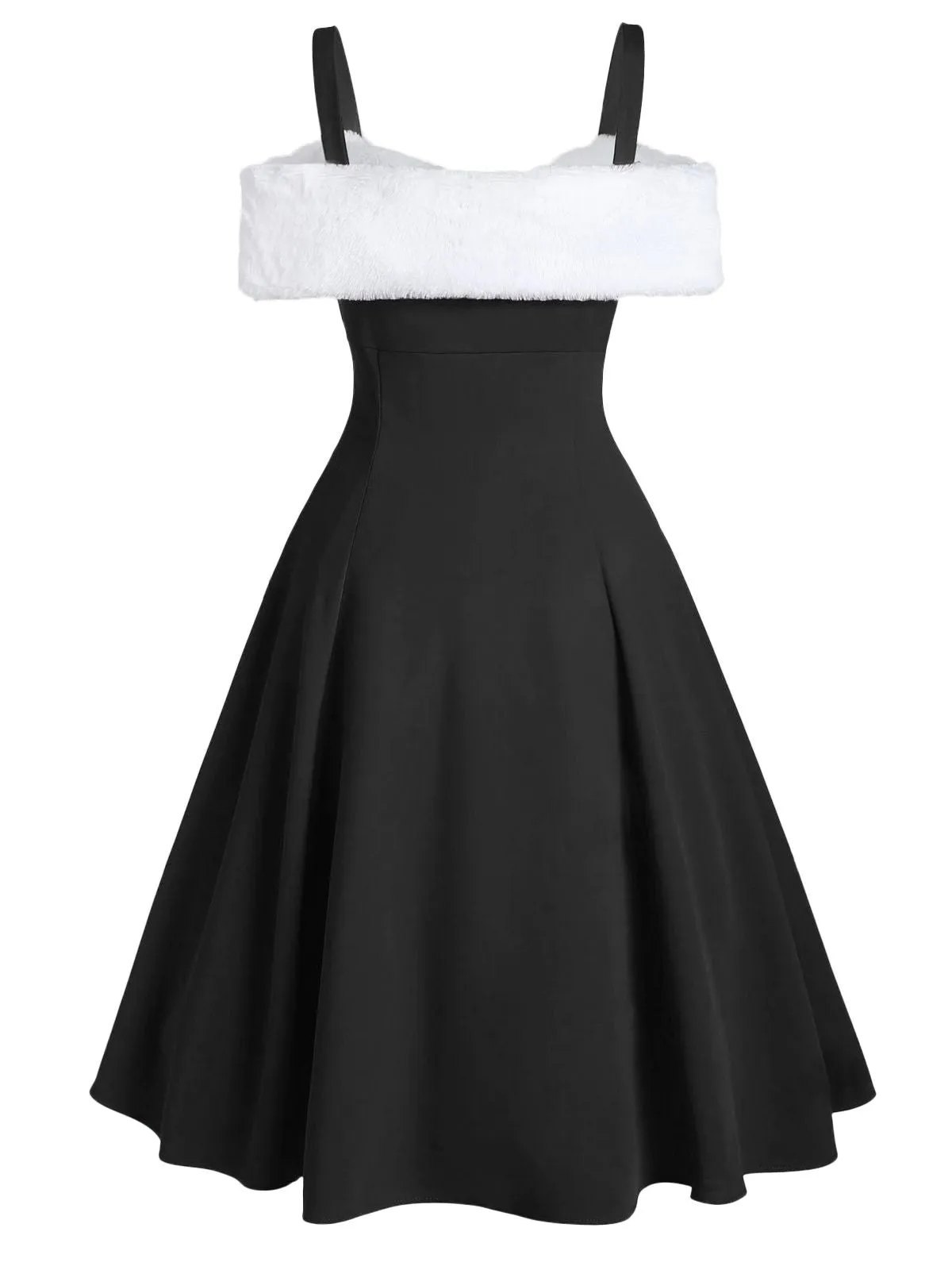1950s Bow Cold Shoulder Swing Dress sold by Retro Stage product image thumbnail 2