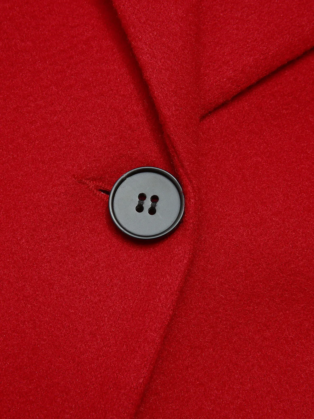 Red & Black 1950s Lapel Button Pocket Coat sold by Retro Stage product image thumbnail 5