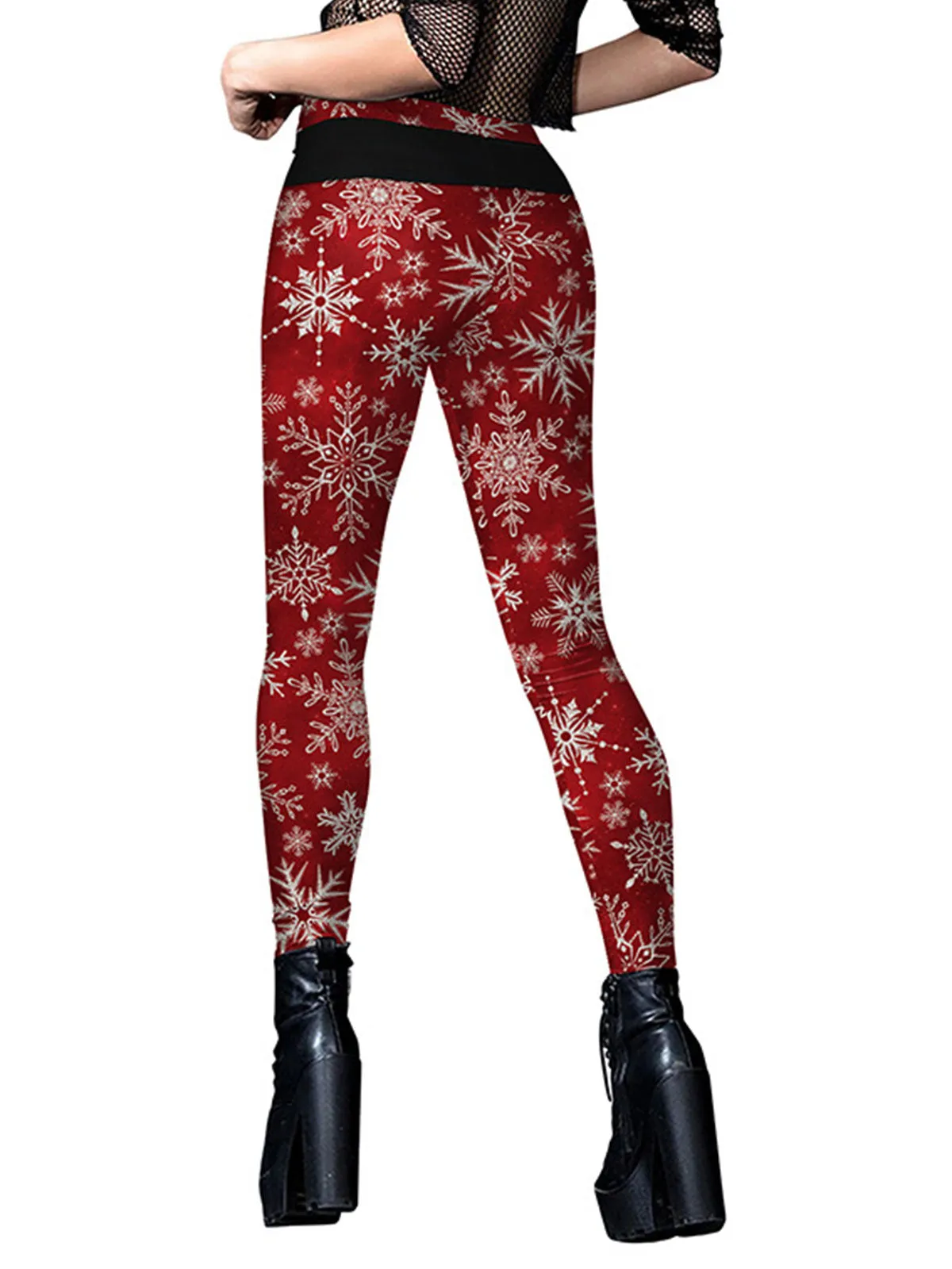 1960s Christmas Printed Cute Leggings sold by Retro Stage product image thumbnail 2