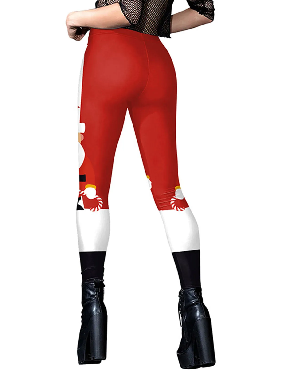 1960s Christmas Printed Cute Leggings sold by Retro Stage product image thumbnail 4