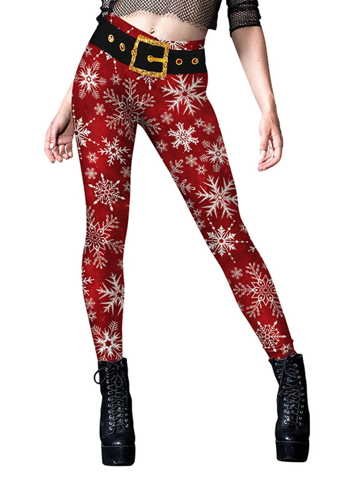1960s Christmas Printed Cute Leggings sold by Retro Stage