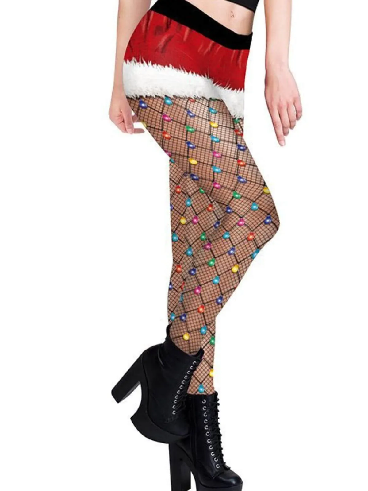 1960s Christmas Fishnet Stocking Leggings sold by Retro Stage product image thumbnail 2