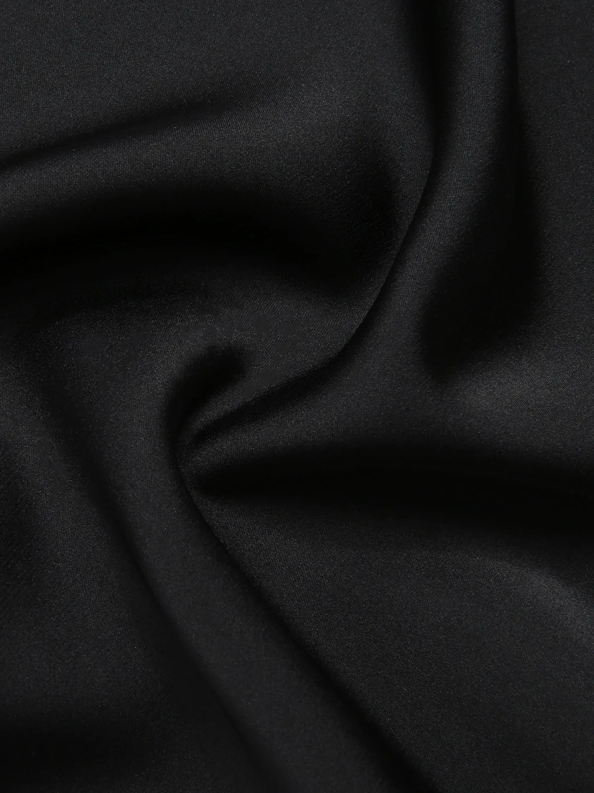 Black 1950s Solid V-Neck Lace Nightgown sold by Retro Stage product image thumbnail 4