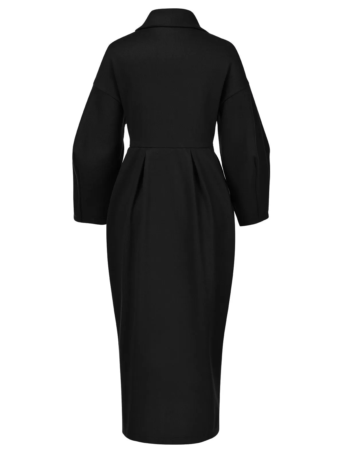 1960s Solid Lantern Sleeves Wide Lapel Coat sold by Retro Stage product image thumbnail 2