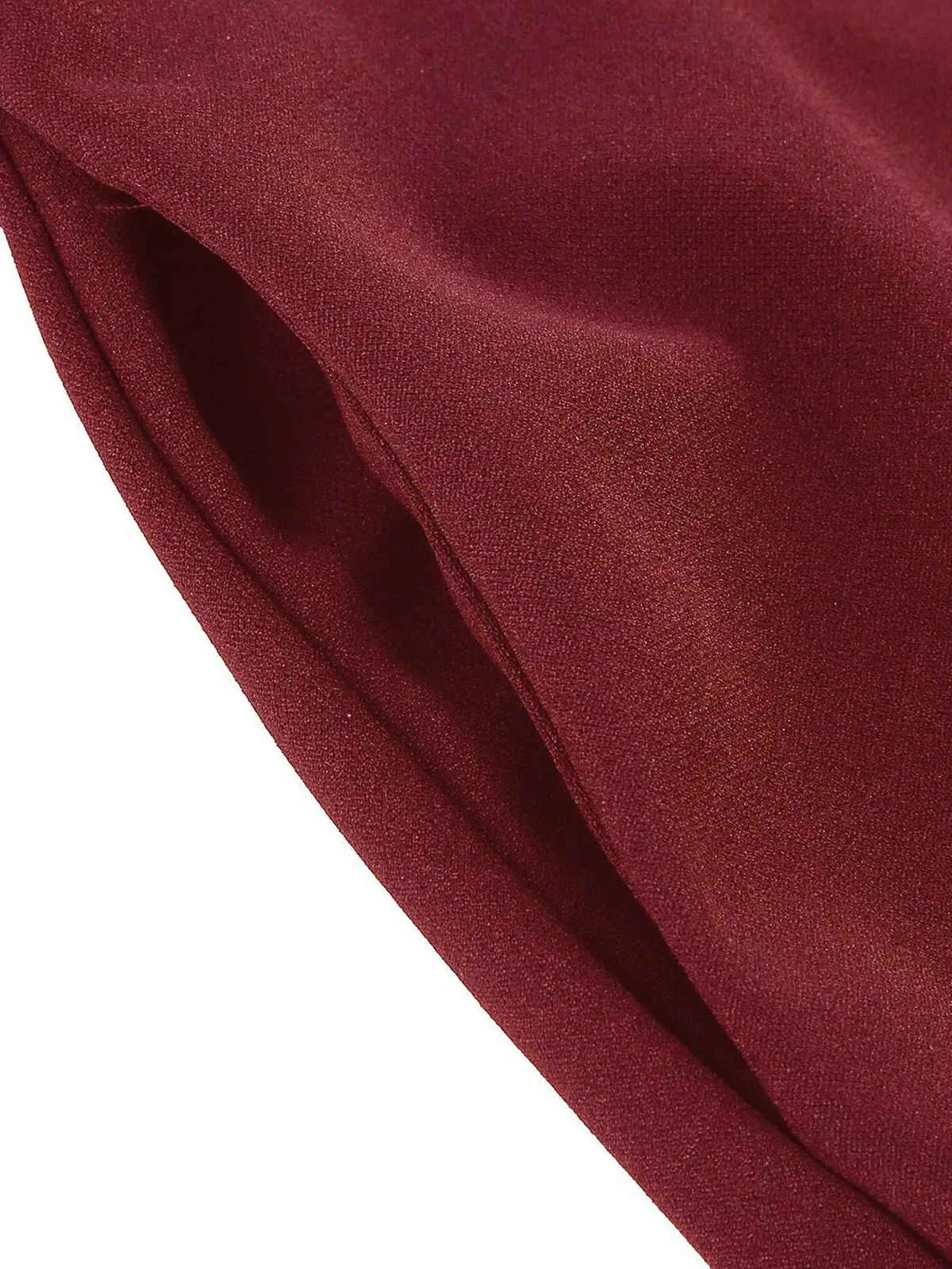 1950s Solid Pleated Button Belted Skirt sold by Retro Stage product image thumbnail 4