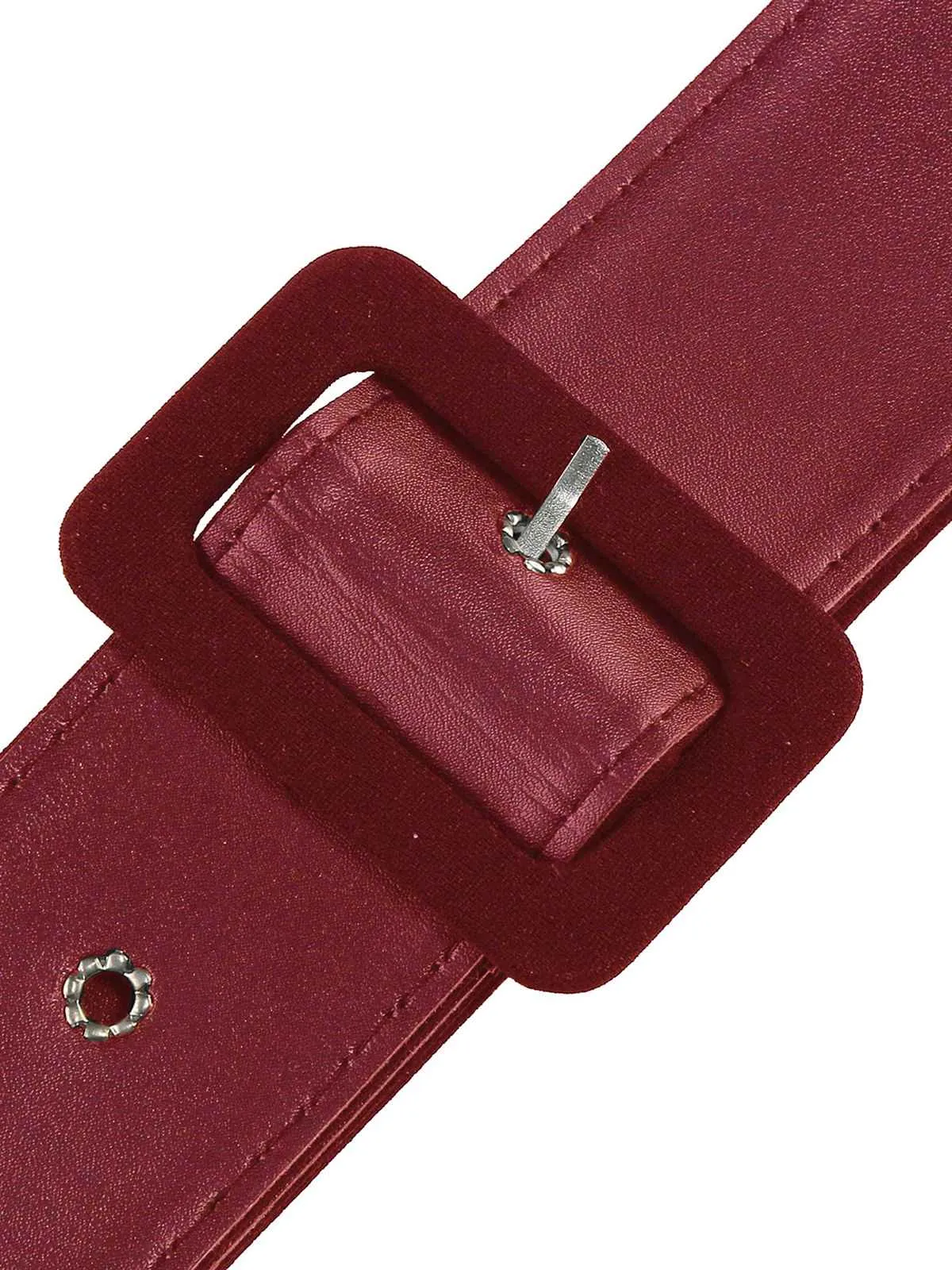 1950s Solid Pleated Button Belted Skirt sold by Retro Stage product image thumbnail 5