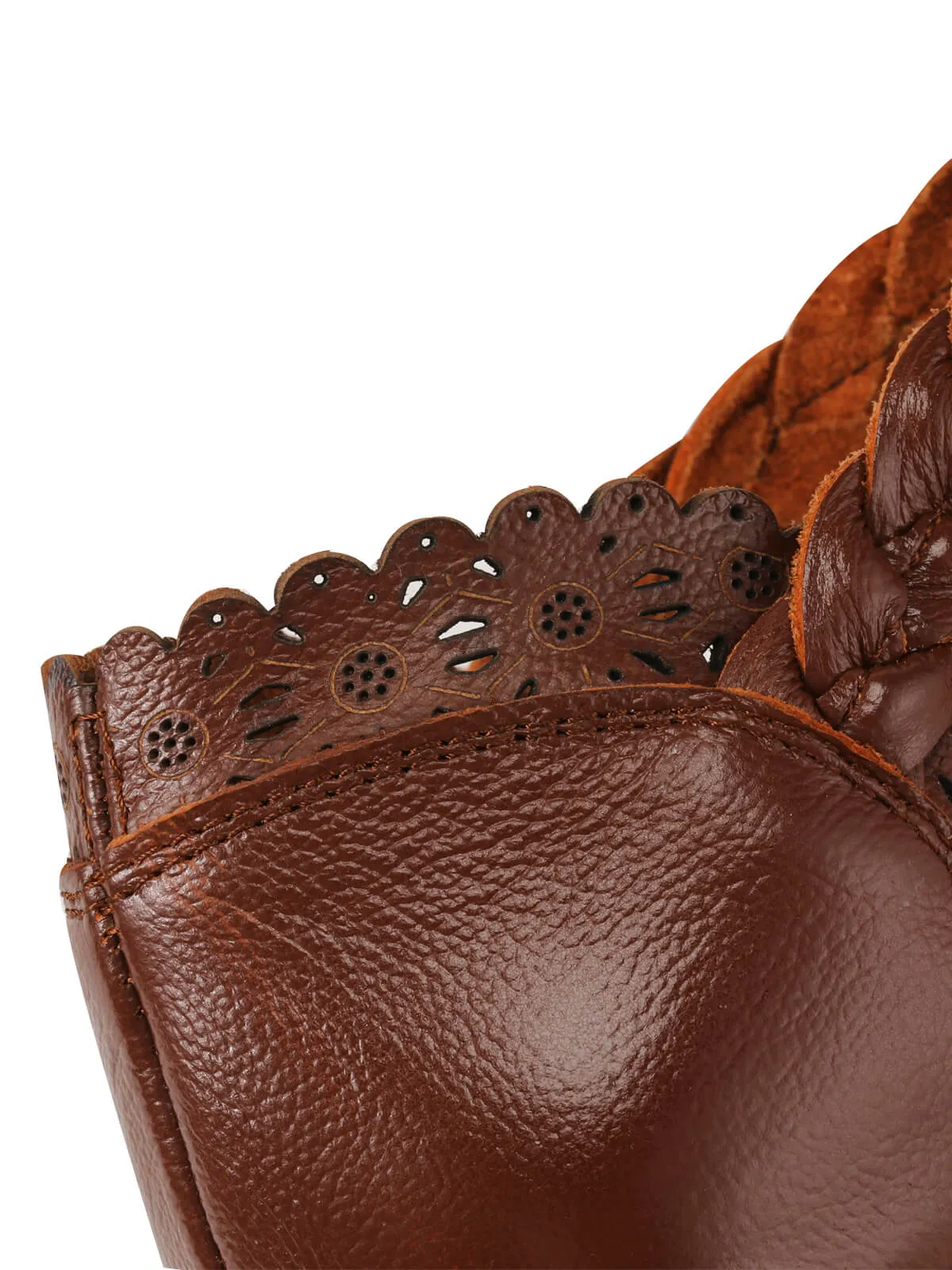 Leather Vintage Hollow-out High Heeled Sandals sold by Retro Stage product image thumbnail 5