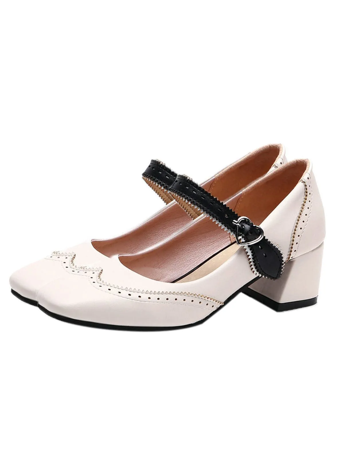 Chunky Heels Mary Jane Shoes sold by Retro Stage product image thumbnail 5