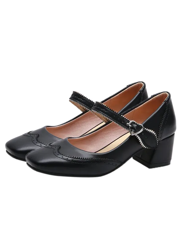 Chunky Heels Mary Jane Shoes sold by Retro Stage
