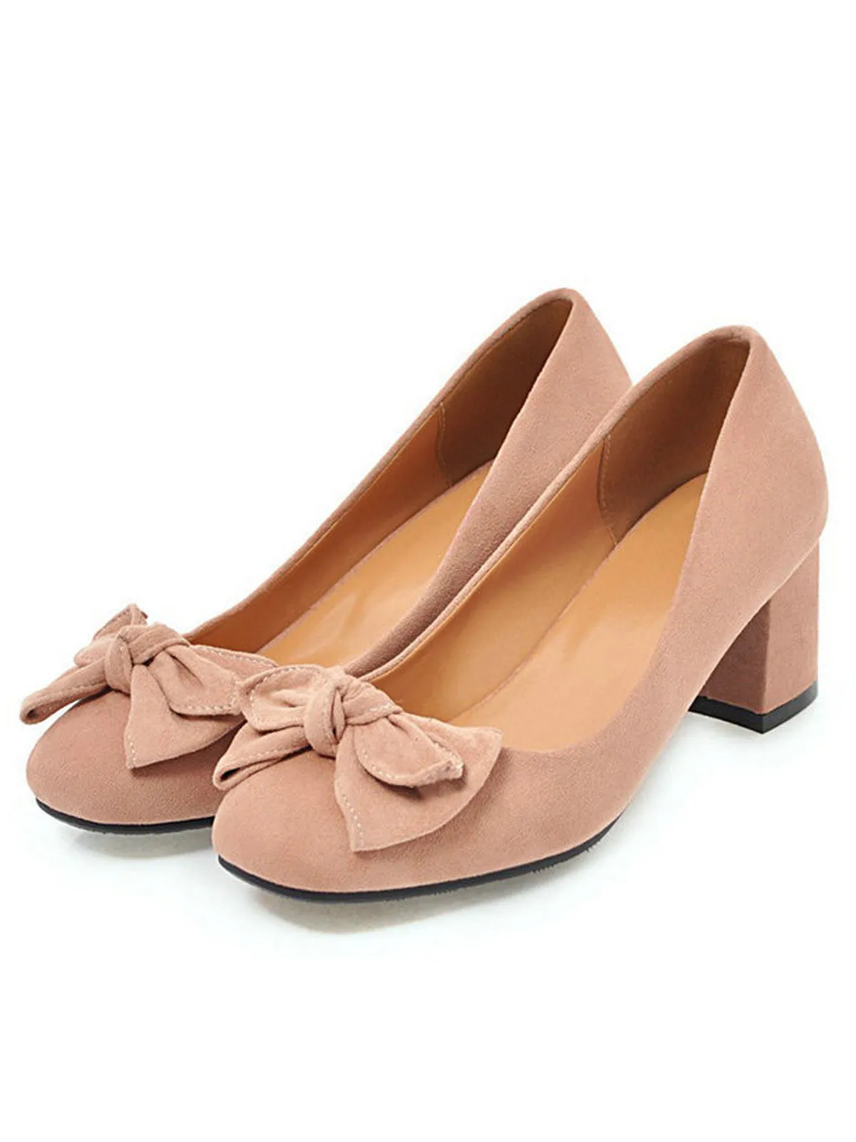 Solid Colored Bow-Knot Wedge Shoes sold by Retro Stage product image thumbnail 4
