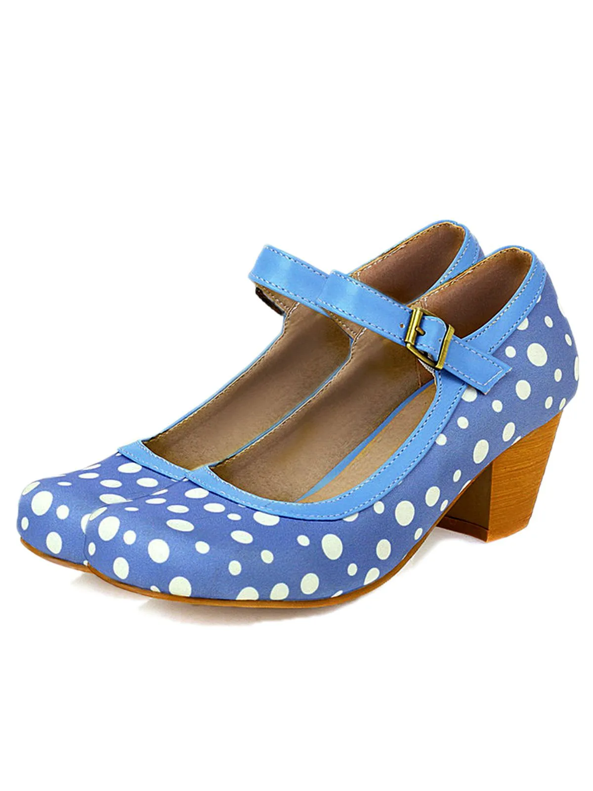 Retro Mid Heels Mary Jane Shoes sold by Retro Stage product image thumbnail 3