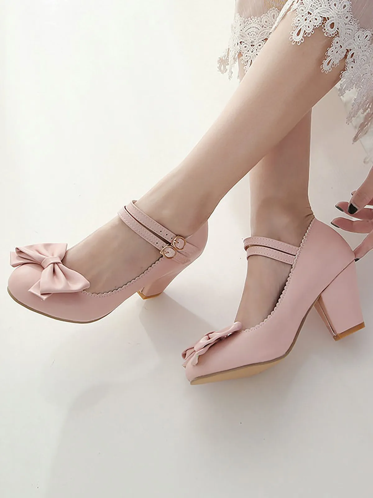 Retro Bowknot Double-Straps Shoes sold by Retro Stage product image thumbnail 3