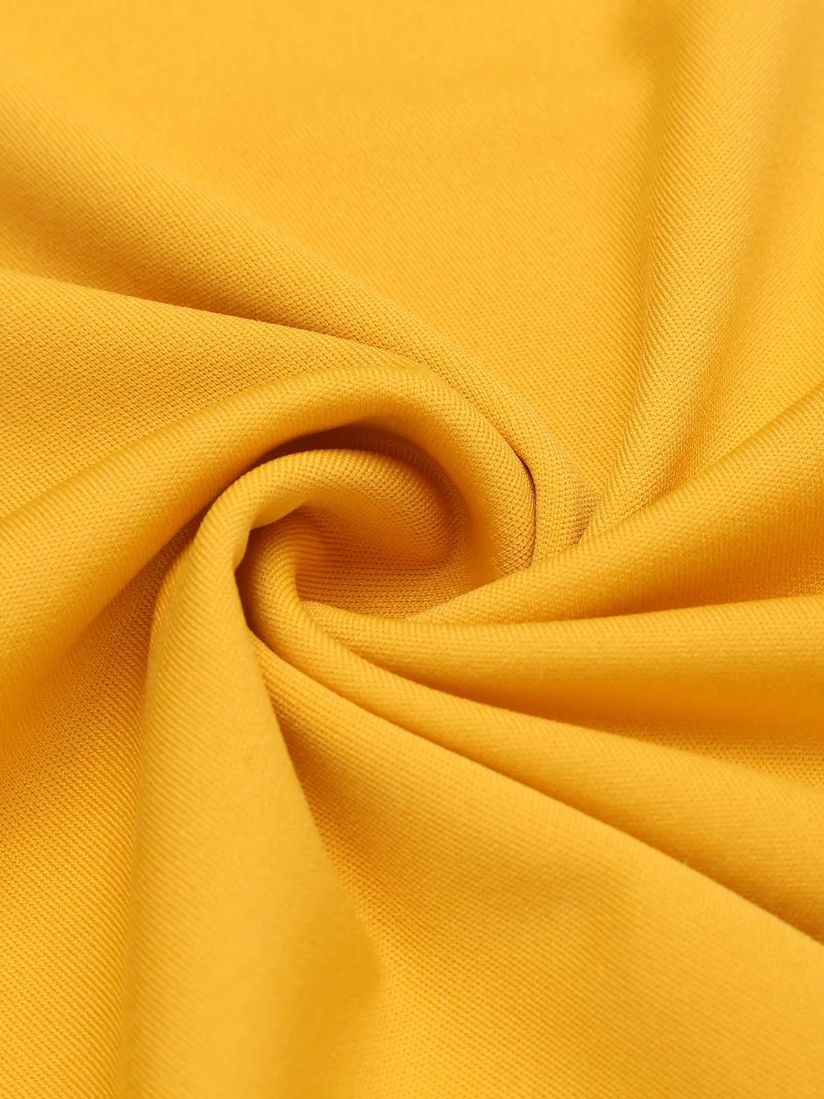 Yellow 1950s Solid Swing Dress sold by Retro Stage product image thumbnail 4