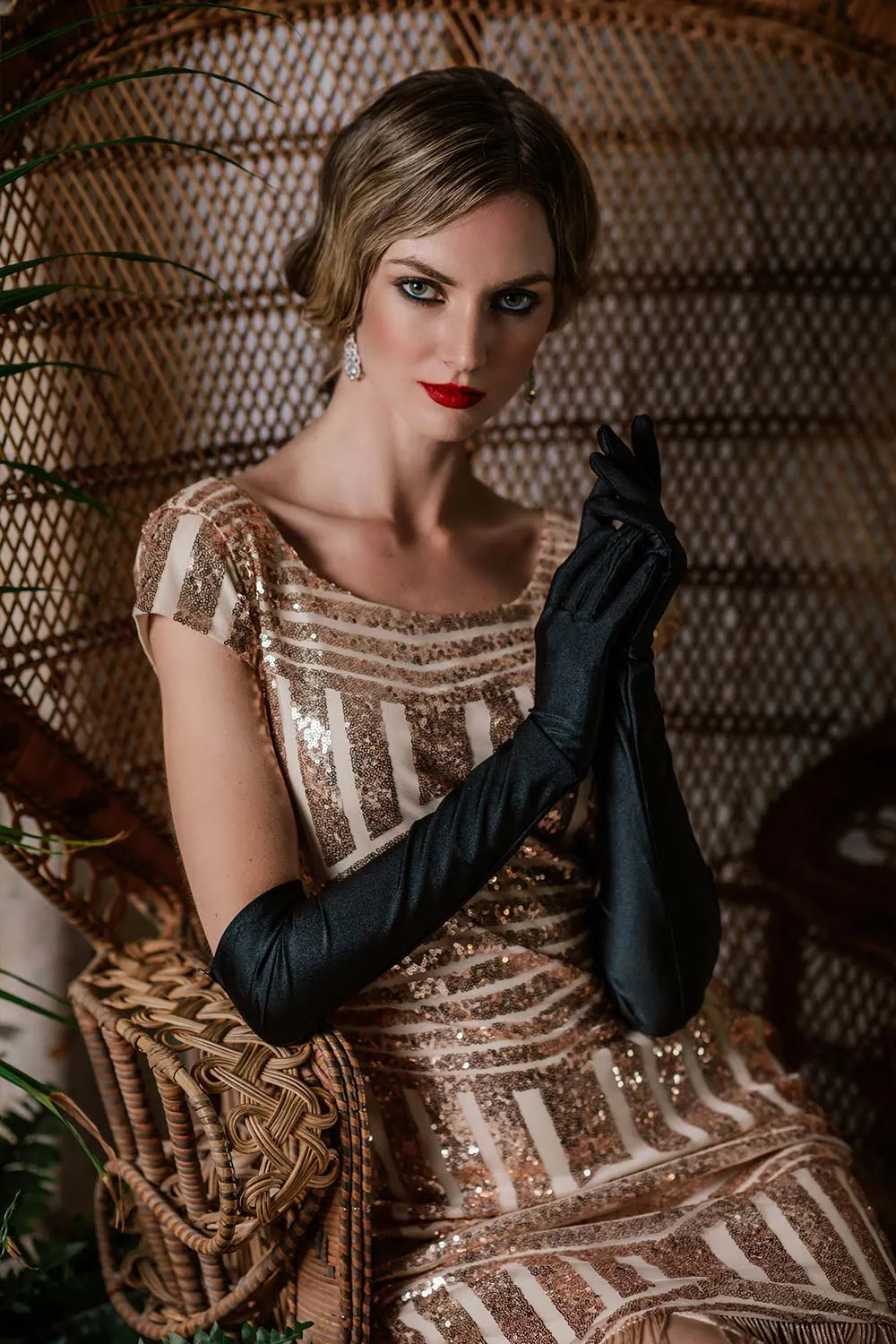 Pink 1920s Sequin Fringed Dress sold by Retro Stage product image thumbnail 5