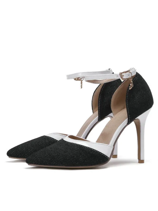 Retro Fabric Pointed High Heel Shoes sold by Retro Stage