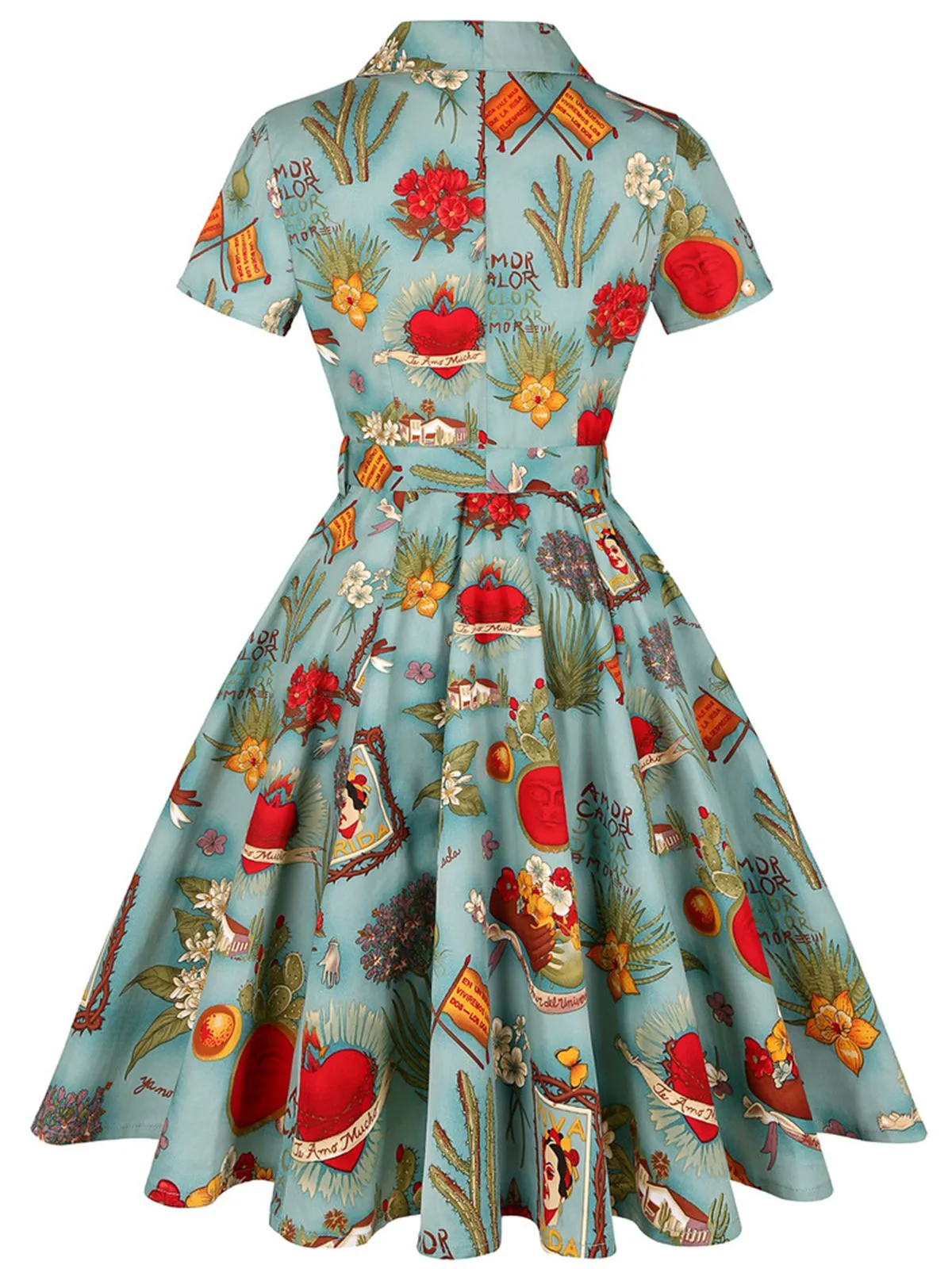 1950s Button Comics Swing Dress sold by Retro Stage product image thumbnail 2