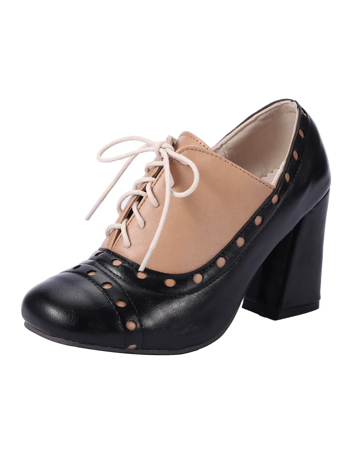 Retro High Heels Saddle Shoes sold by Retro Stage product image thumbnail 4