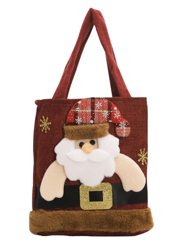 Red Christmas 3D Gift Candy Handbag sold by Retro Stage