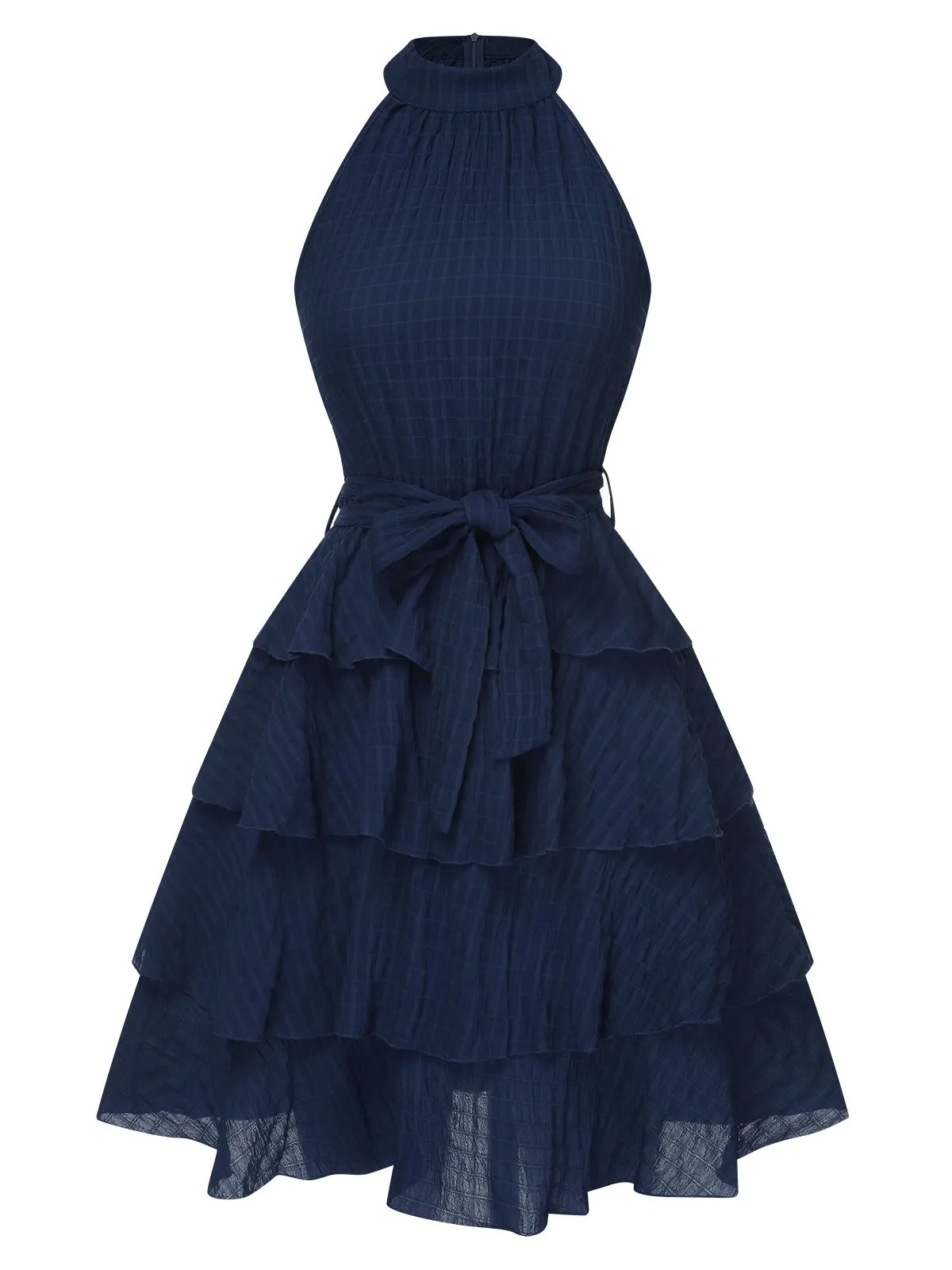 1950s Solid Sleeveless Belt Tutu Dress sold by Retro Stage product image thumbnail 5