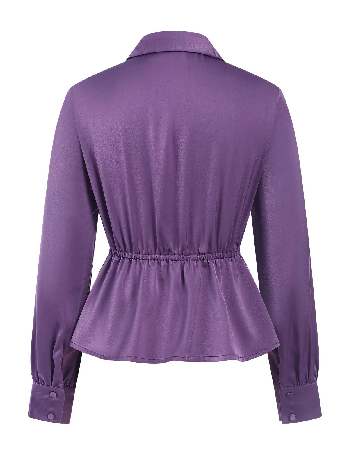 1930s Tie Front Lapel Long Sleeve Blouse sold by Retro Stage product image thumbnail 3