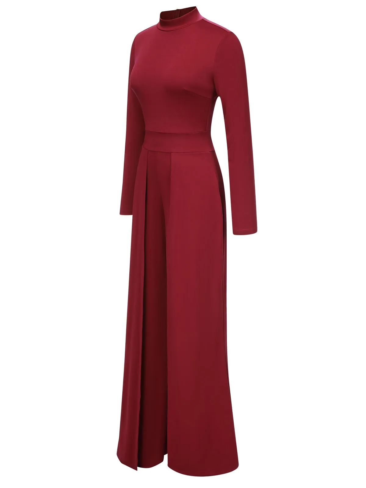1930s Stand Collar Long Sleeve Wide Leg Jumpsuit sold by Retro Stage product image thumbnail 2