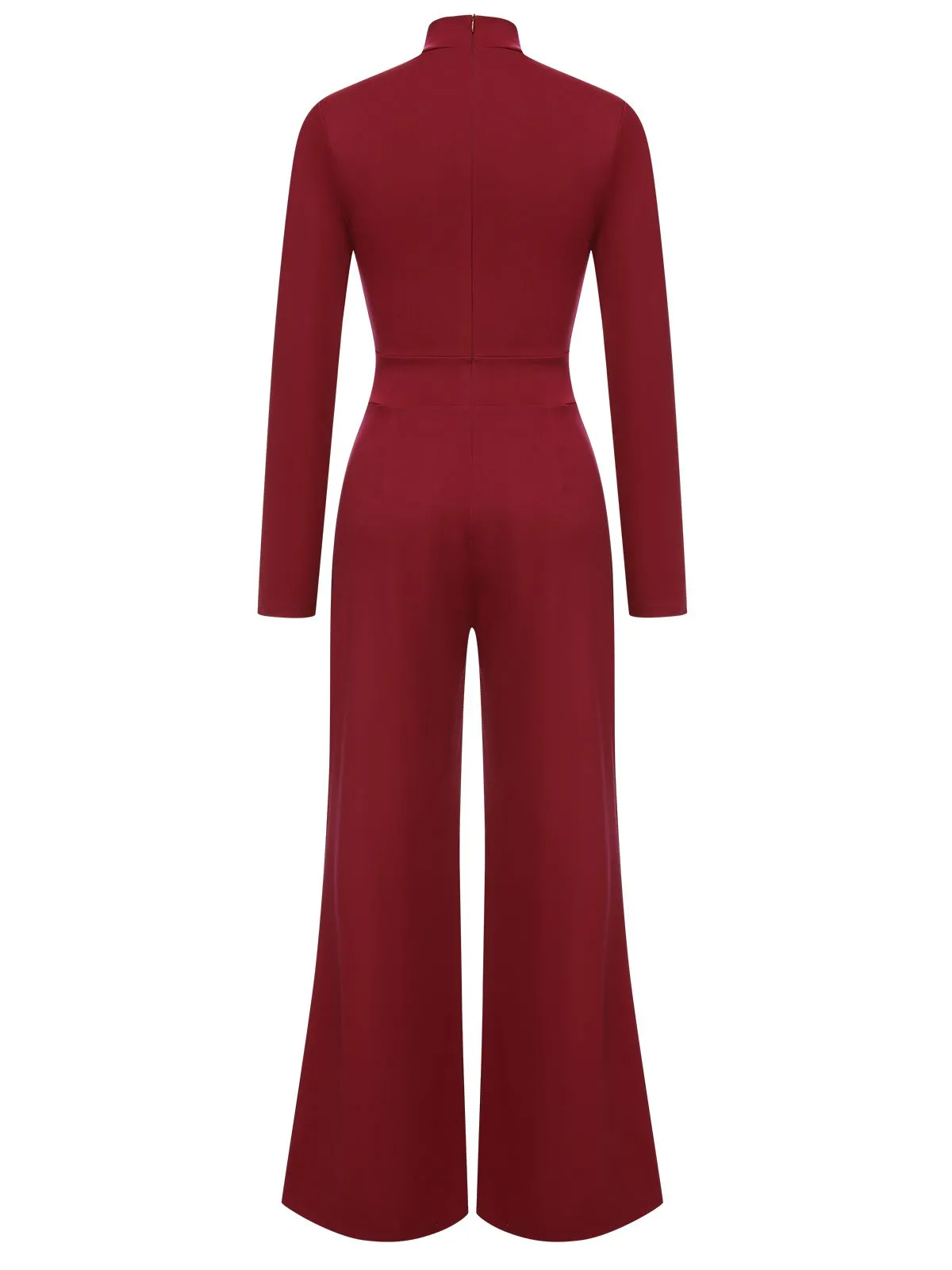 1930s Stand Collar Long Sleeve Wide Leg Jumpsuit sold by Retro Stage product image thumbnail 3