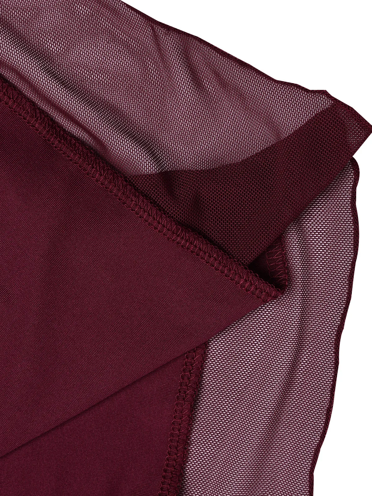 Wine Red 1960s Scarf Slit Backless Dress sold by Retro Stage product image thumbnail 5